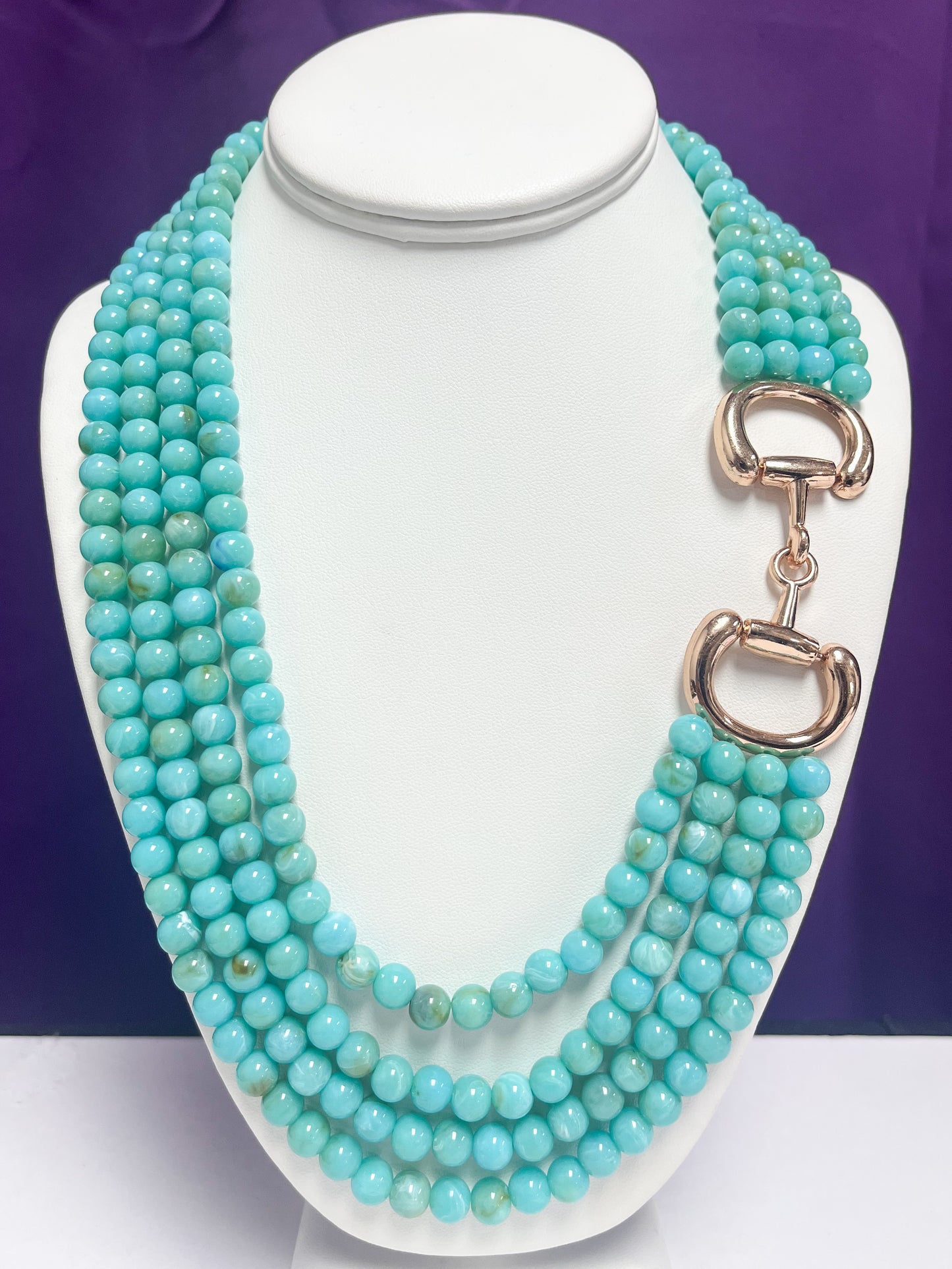 Beaded turquoise necklace