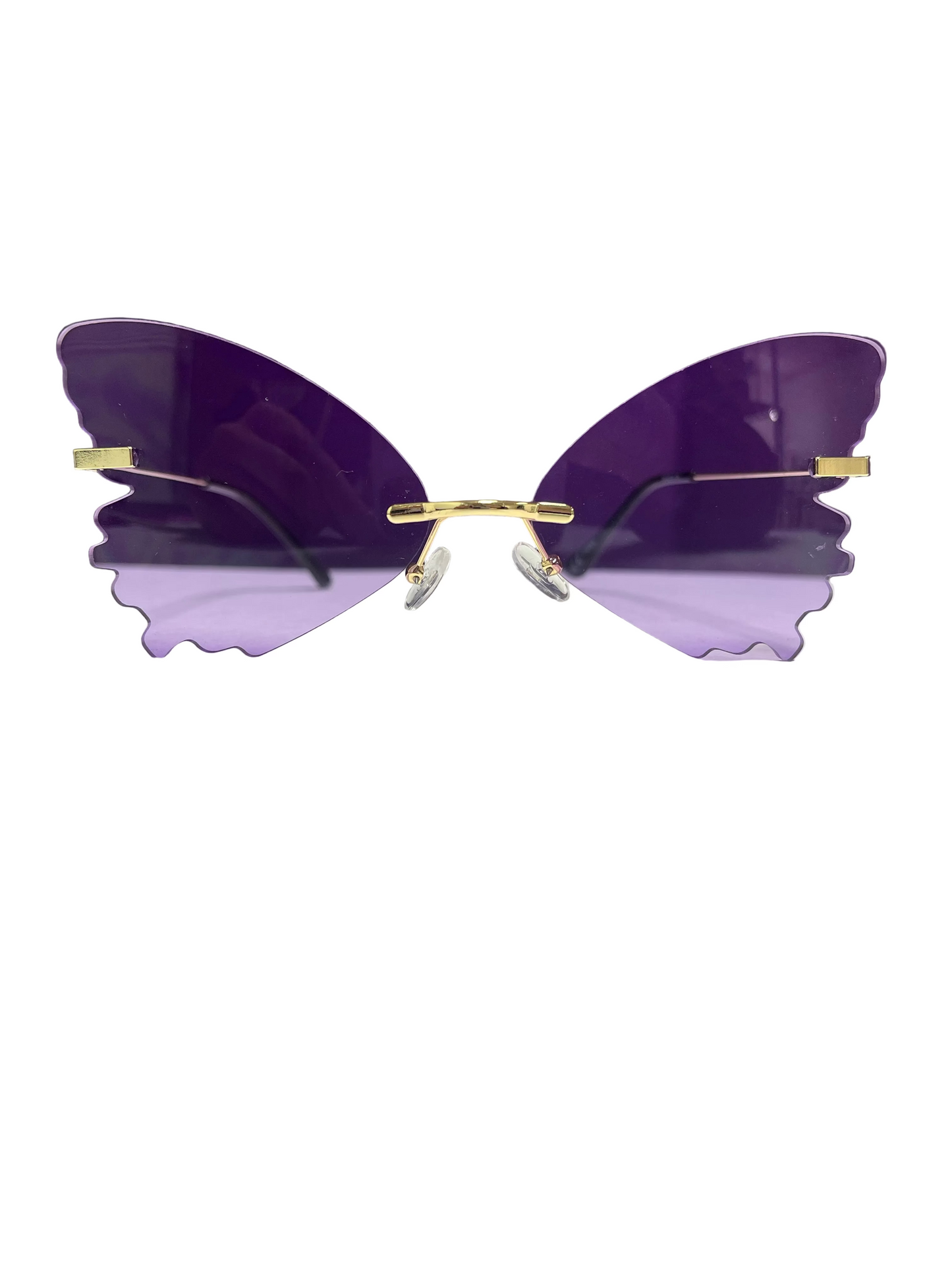 Purple flutter sunglasses
