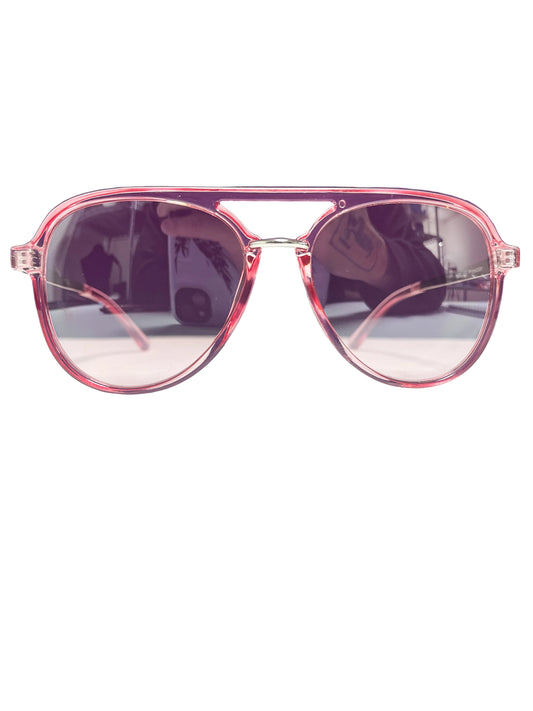 Pink tinted sunglasses