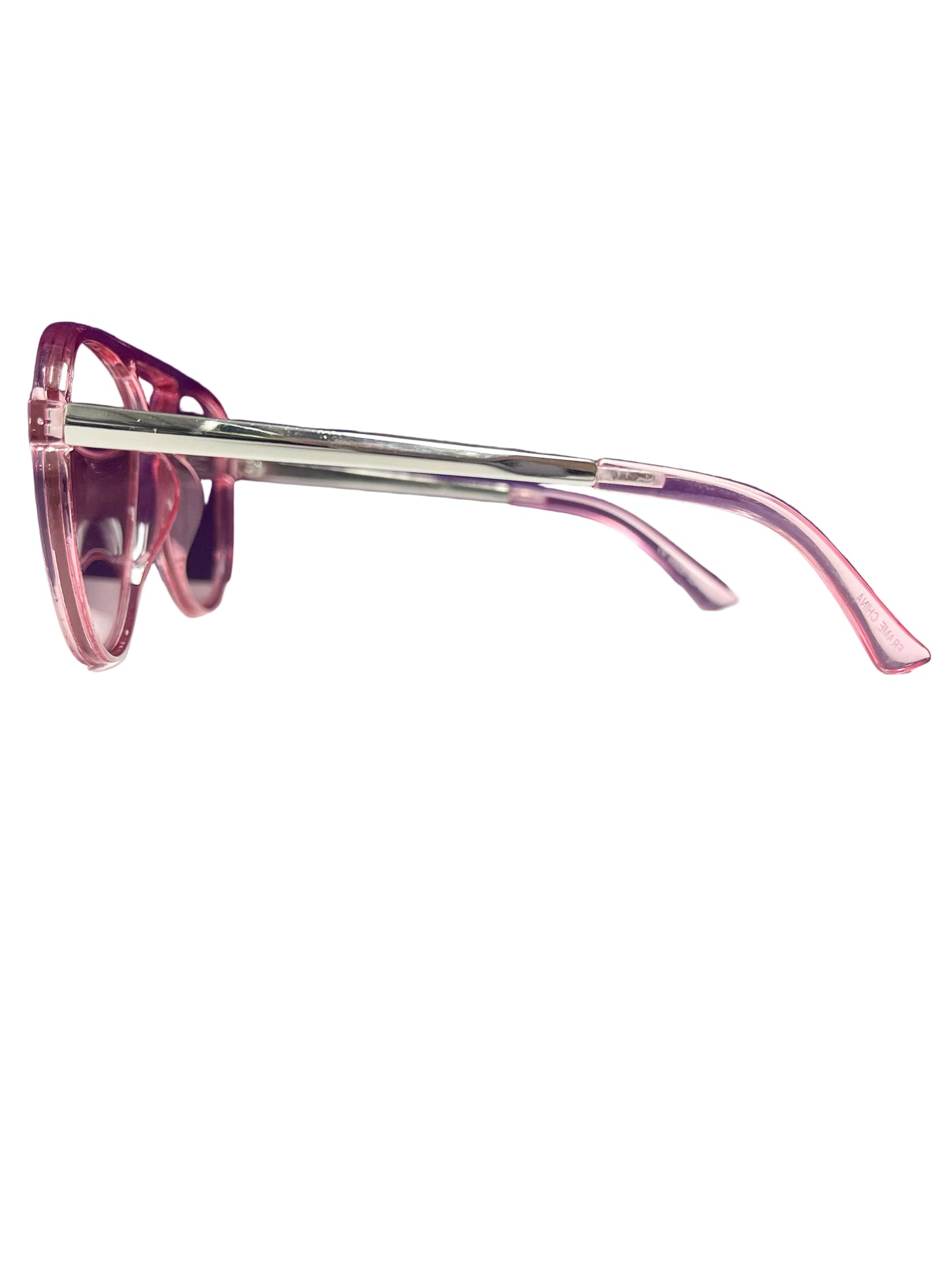 Pink tinted sunglasses