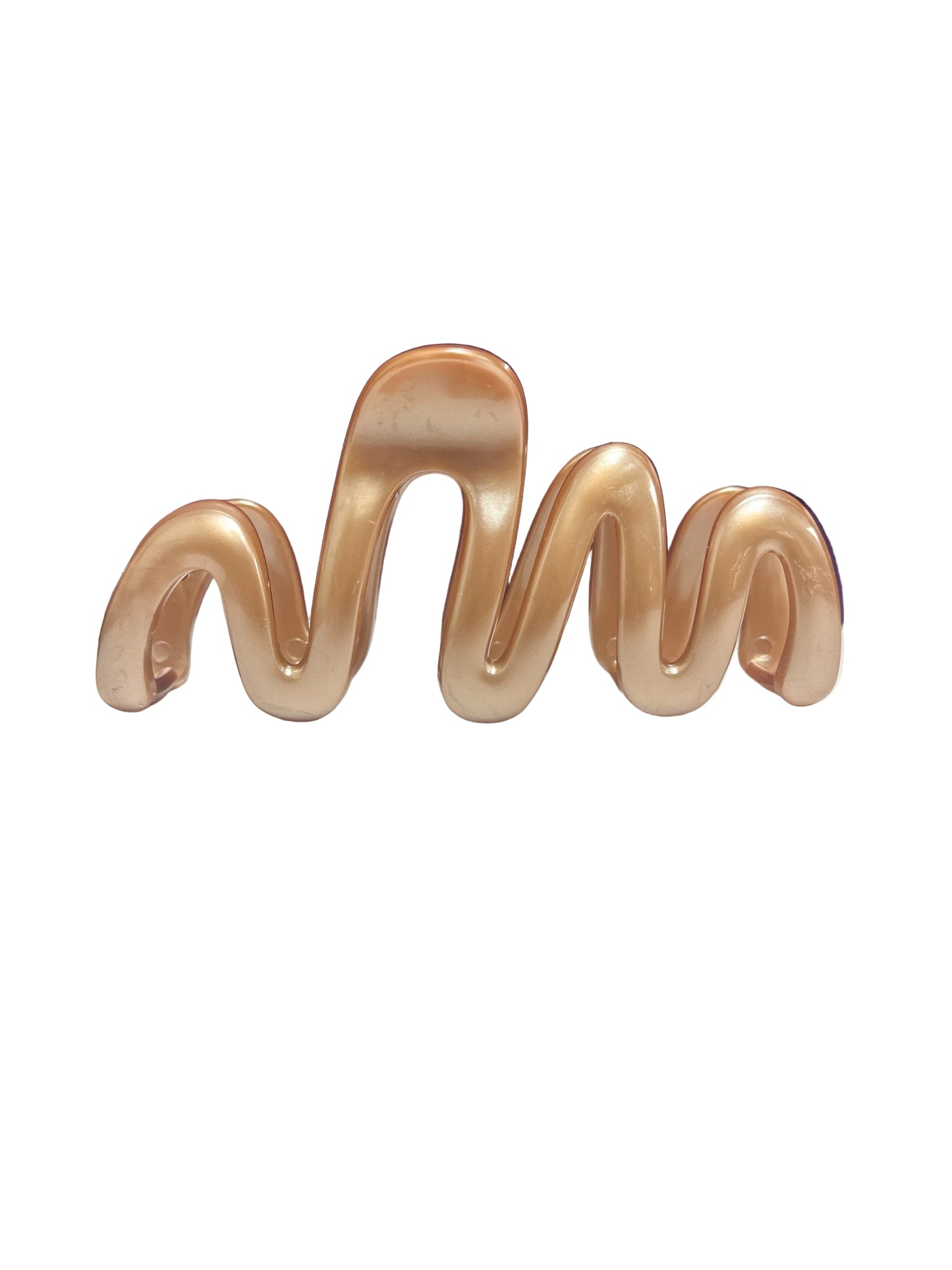 Squiggly hair clip
