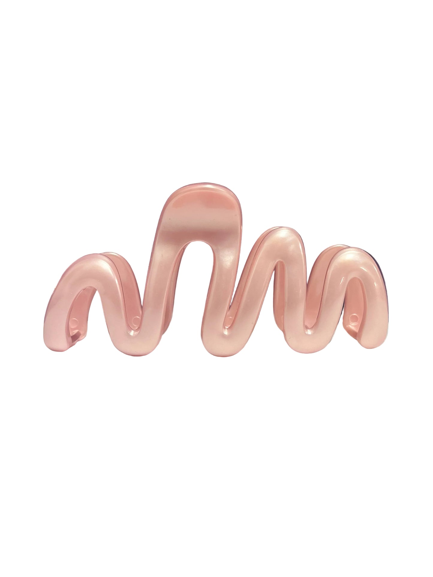 Squiggly hair clip