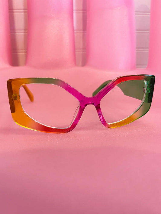 Multicolored Geometric Glasses