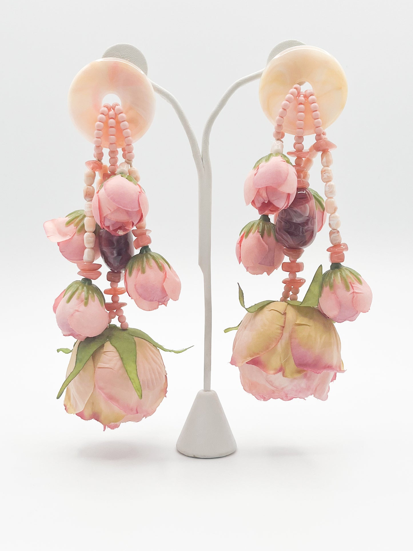 Bold Floral Drop earrings