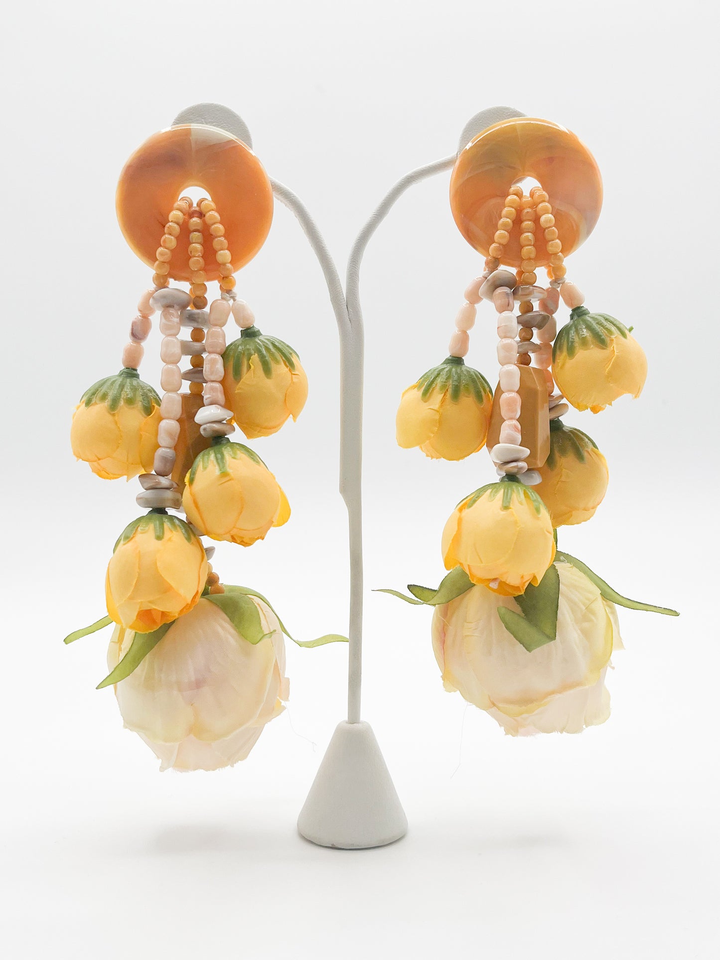 Bold Floral Drop earrings