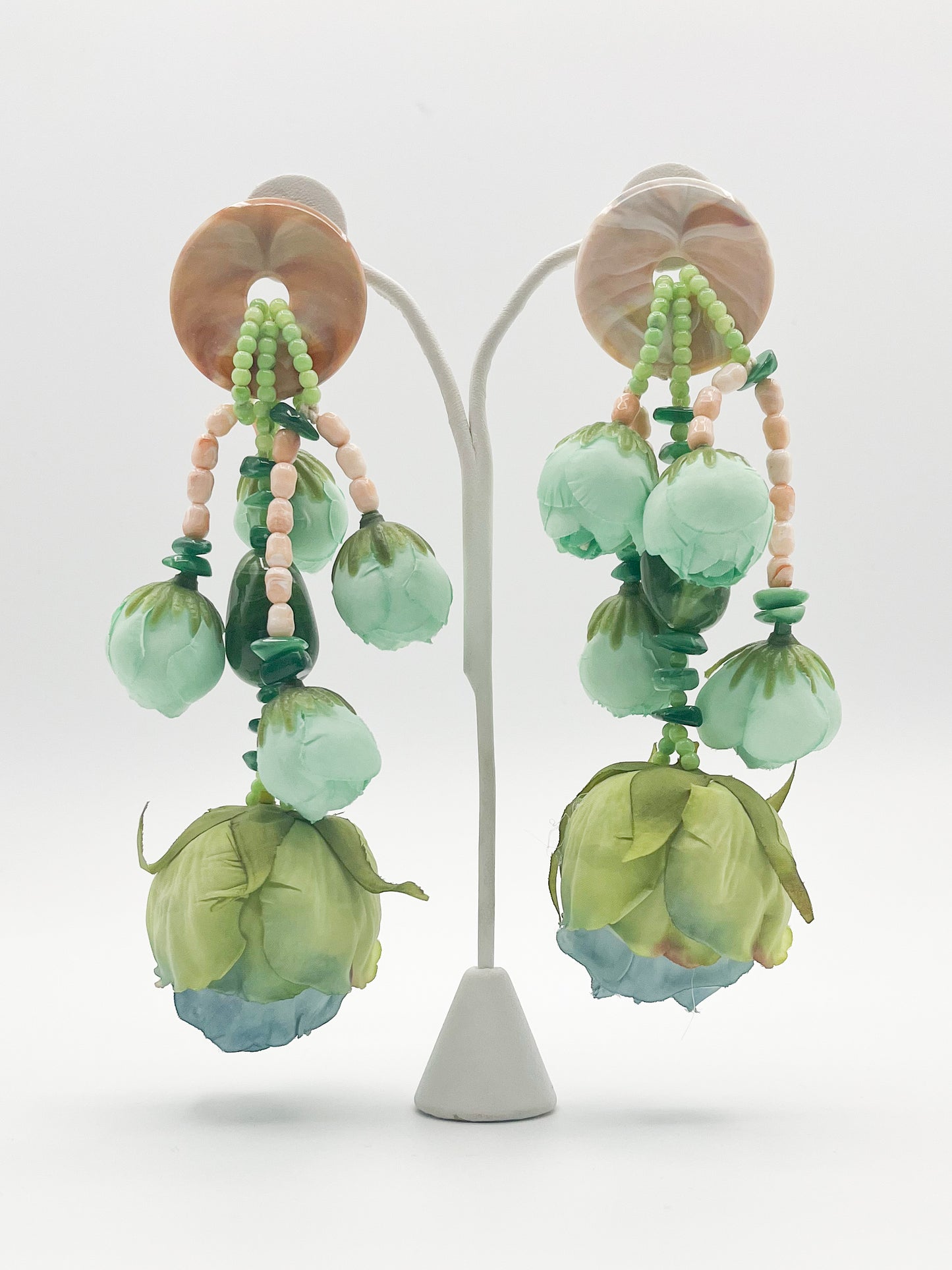 Bold Floral Drop earrings