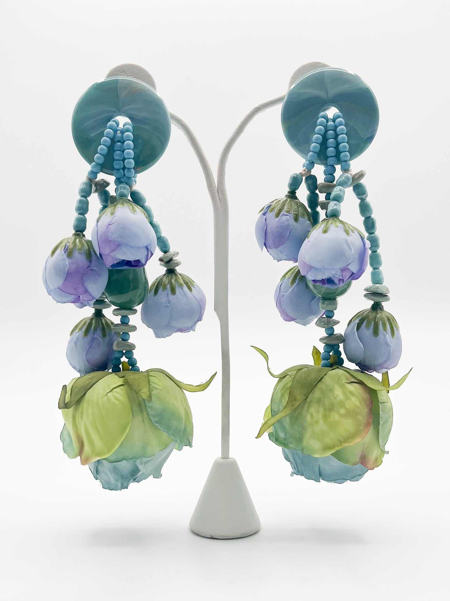 Bold Floral Drop earrings