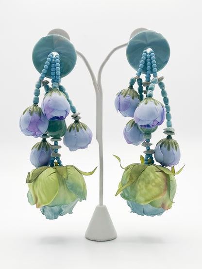 Bold Floral Drop earrings