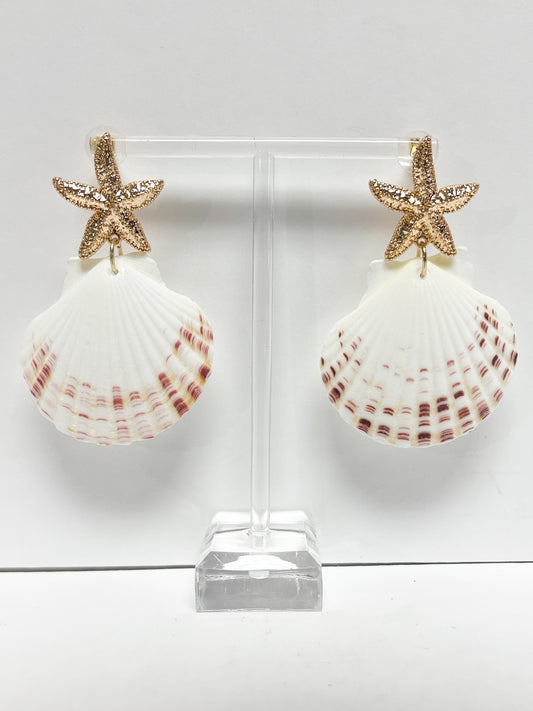 Beachy star earrings