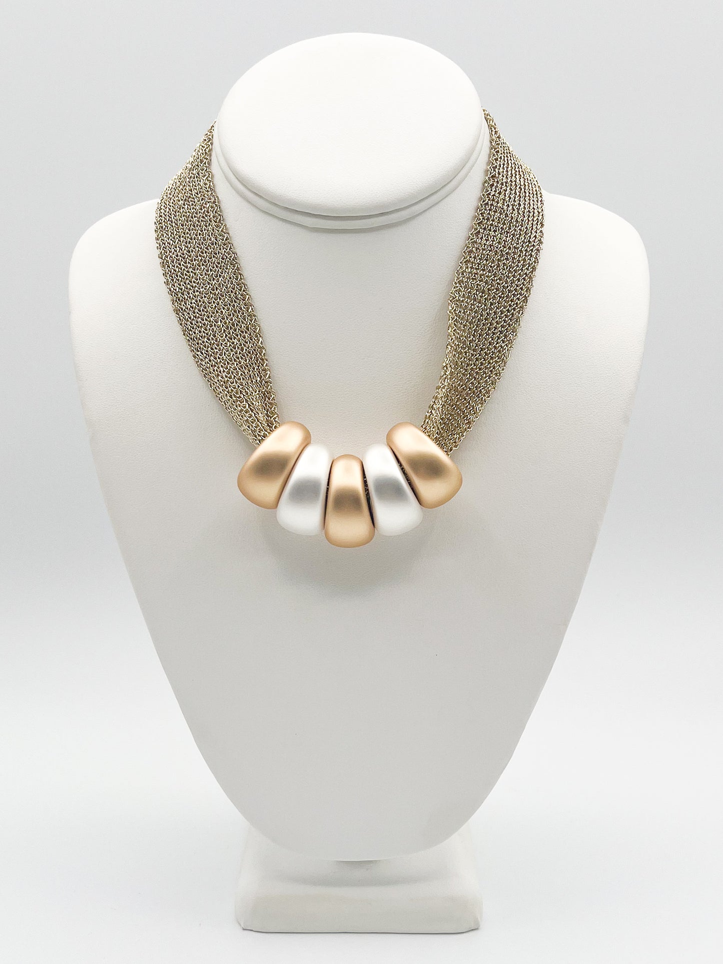 Beaded charm necklace