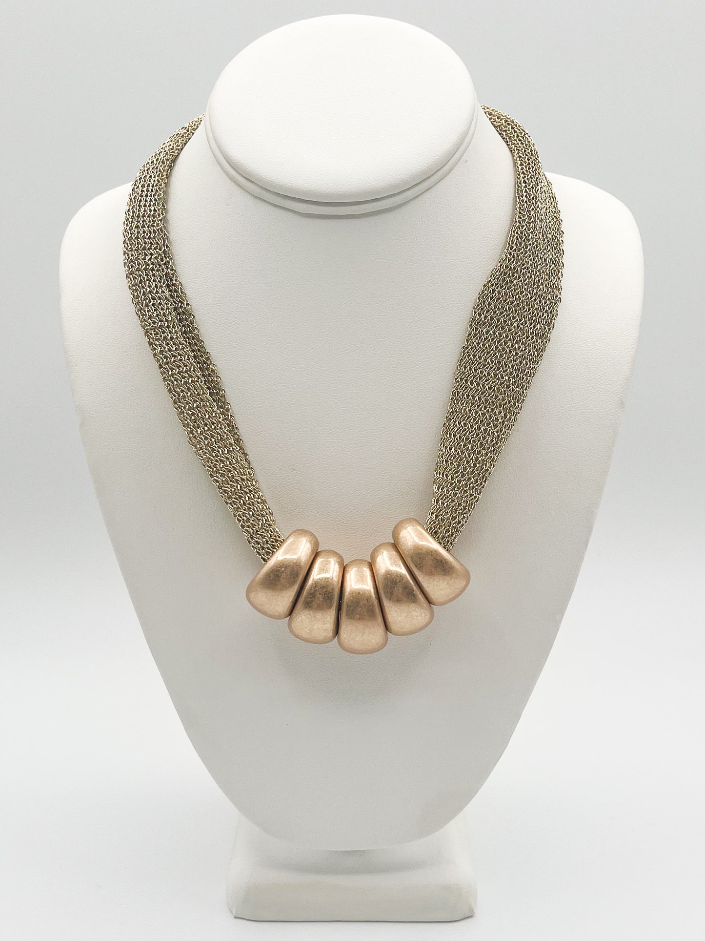Beaded charm necklace