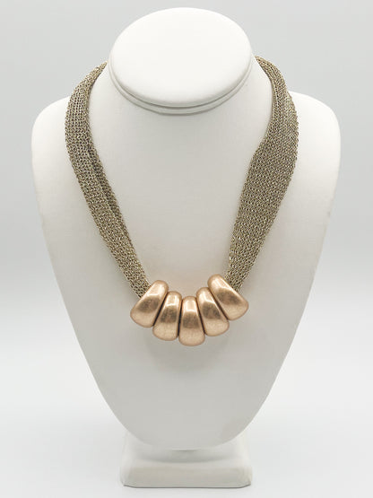 Beaded charm necklace