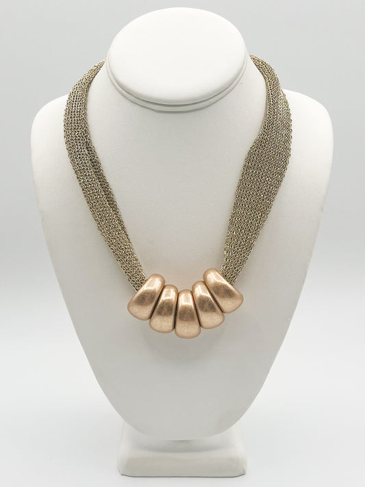 Beaded charm necklace