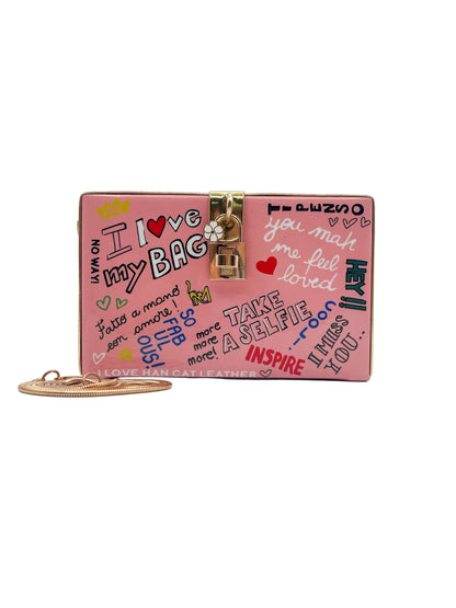 Script I love my bag Crossbody