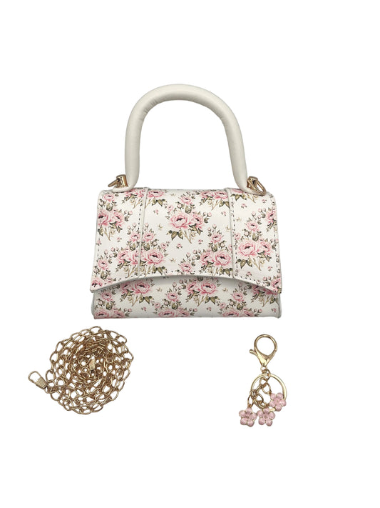 Small pink floral crossbody