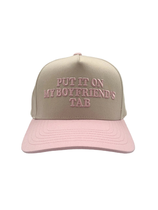 2 tone script hat