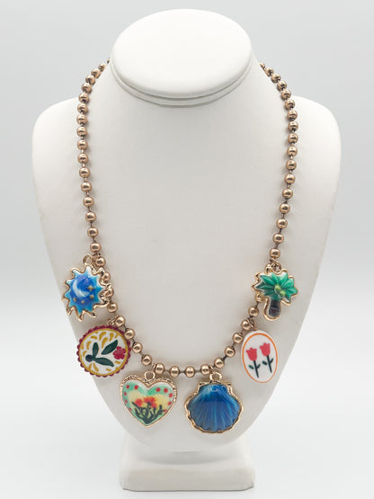 2 in 1 charm necklace