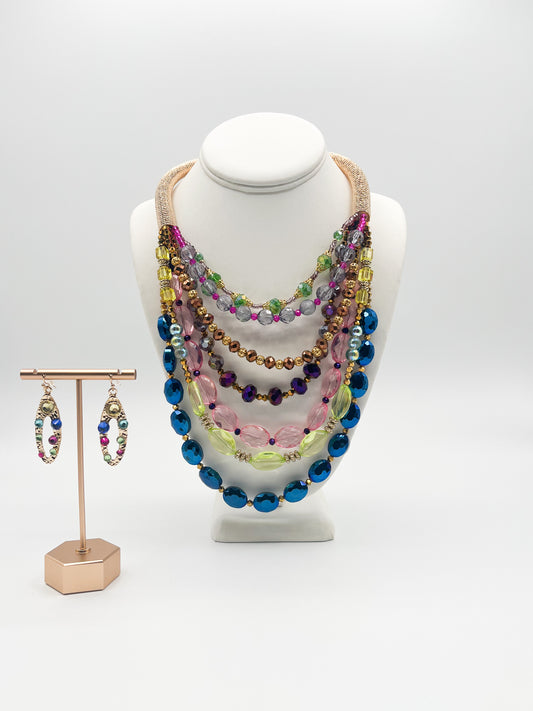 Multicolored Necklace Set
