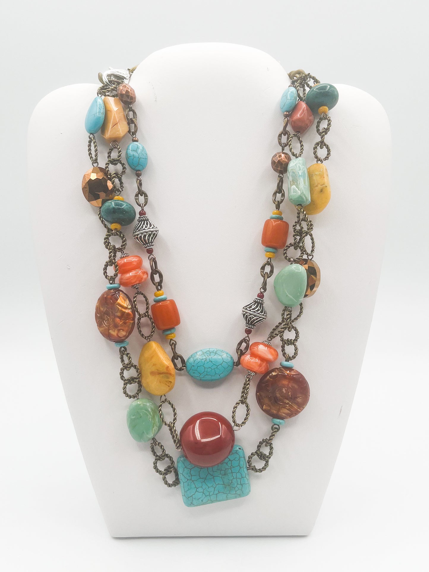 Chunky Multicolored statement necklace
