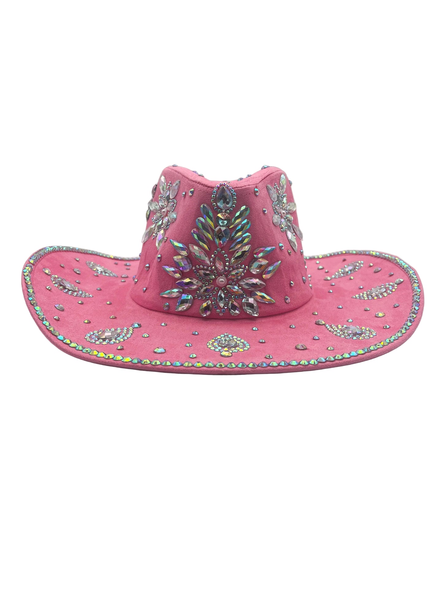 Pink bedazzled cowboy hat