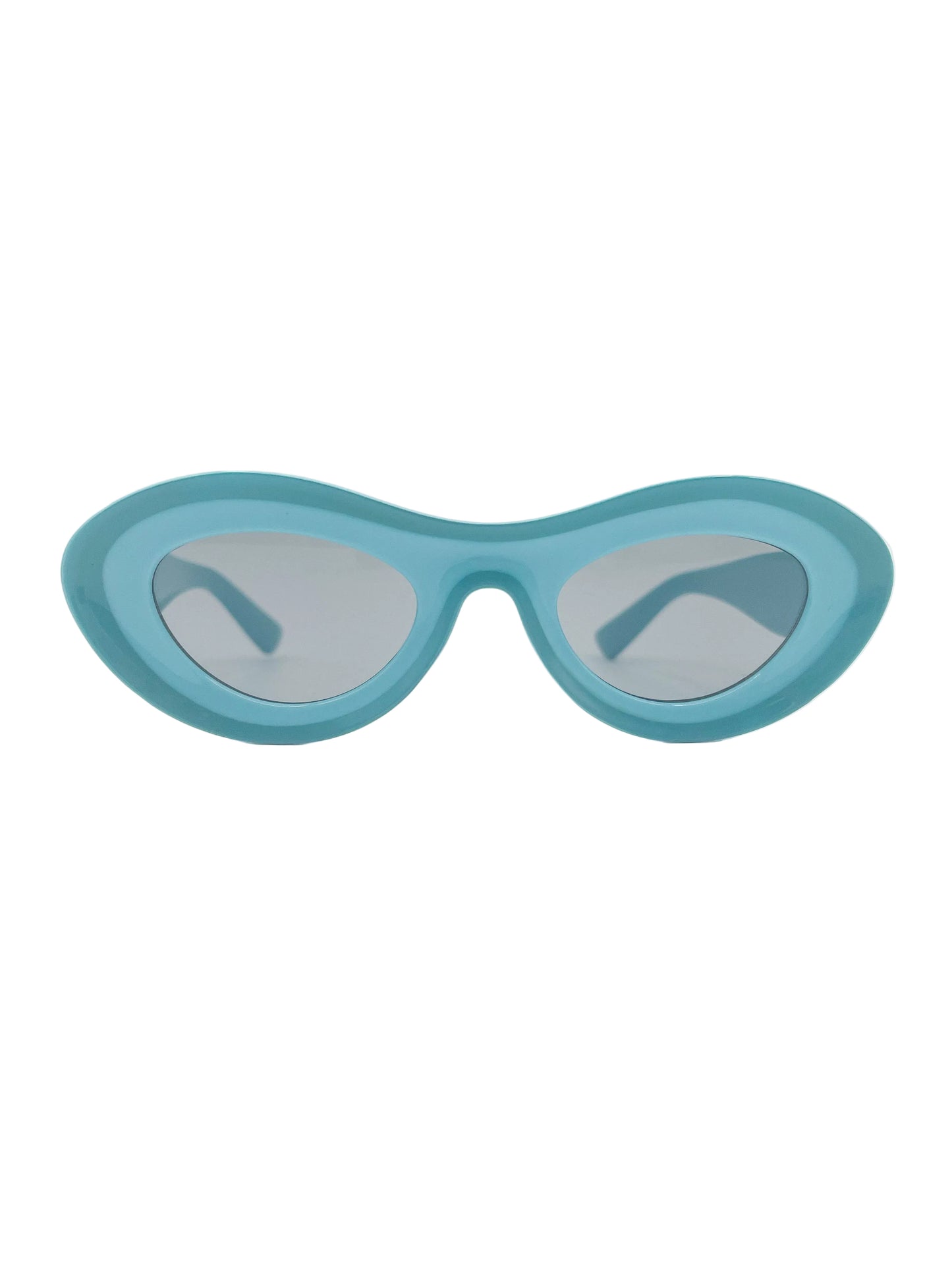 Two tone oval sunglasses