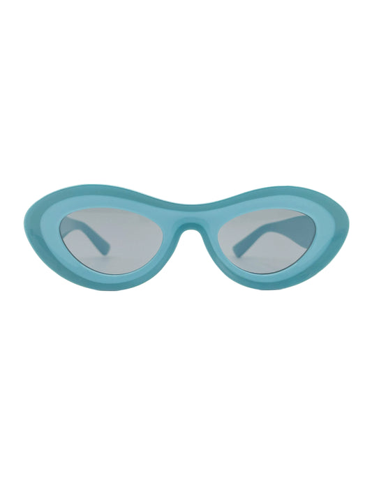 Two tone oval sunglasses