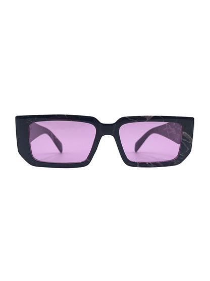 Printed rectangle glasses