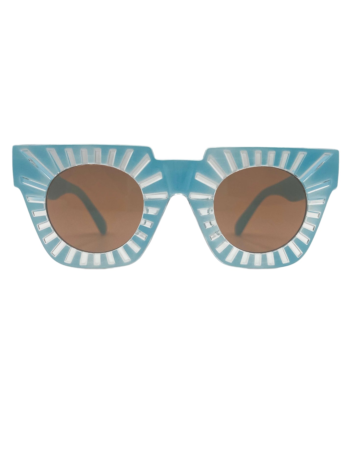 Blue fashion sunglasses