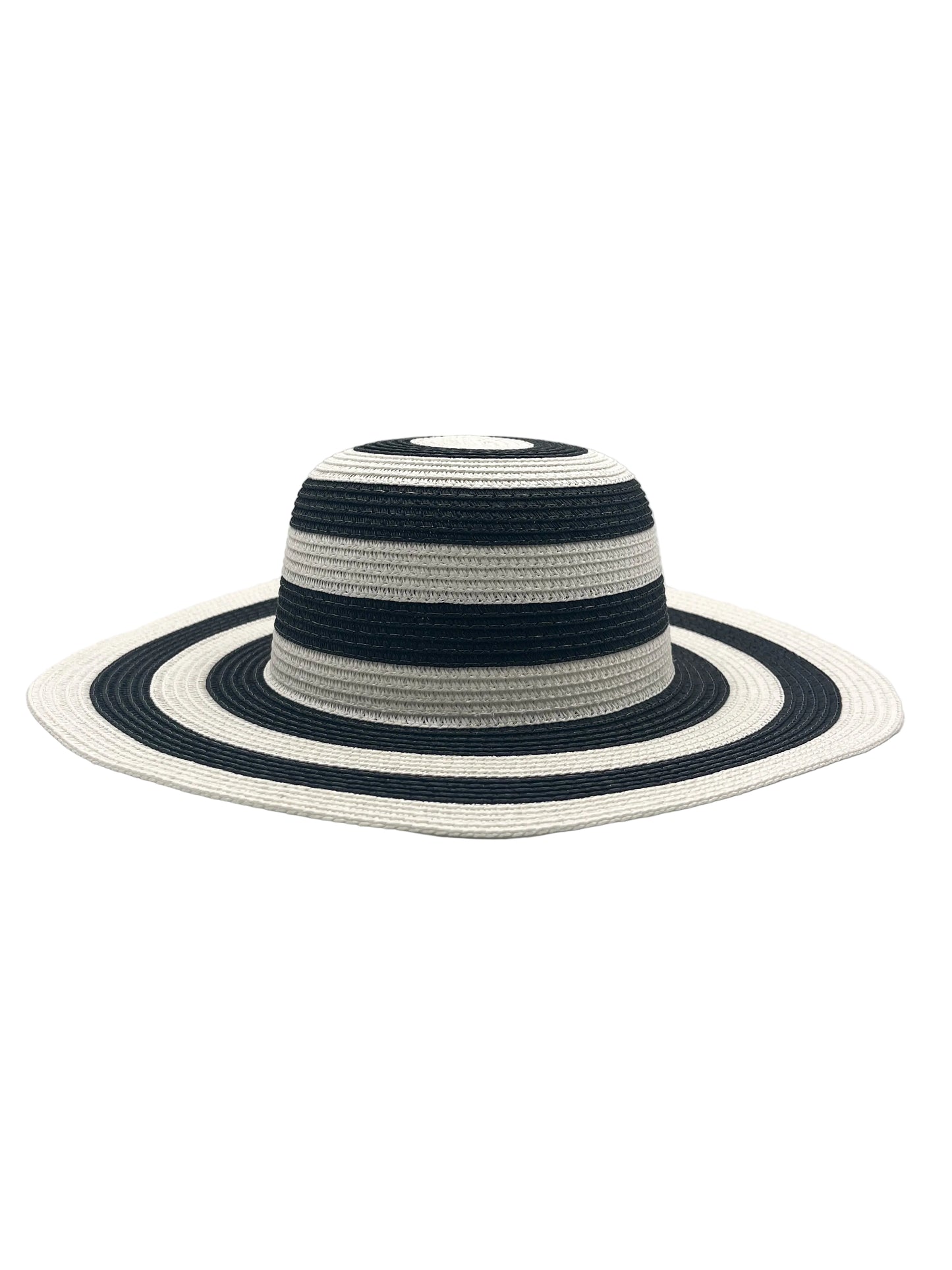 Black and white striped hat