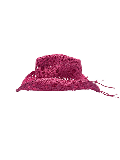 Pink cowboy hat