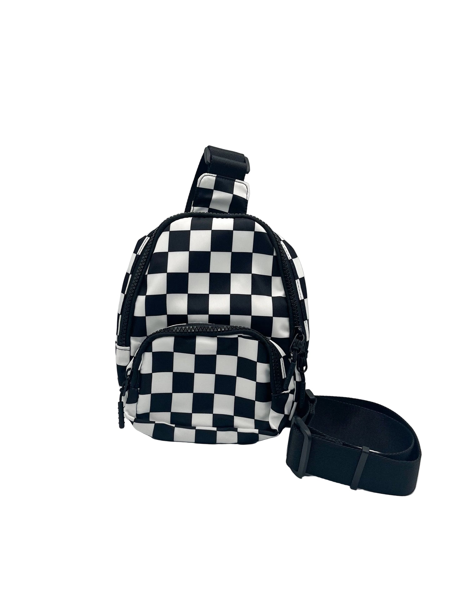 Checkered sling bag