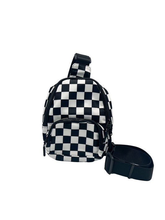 Checkered sling bag