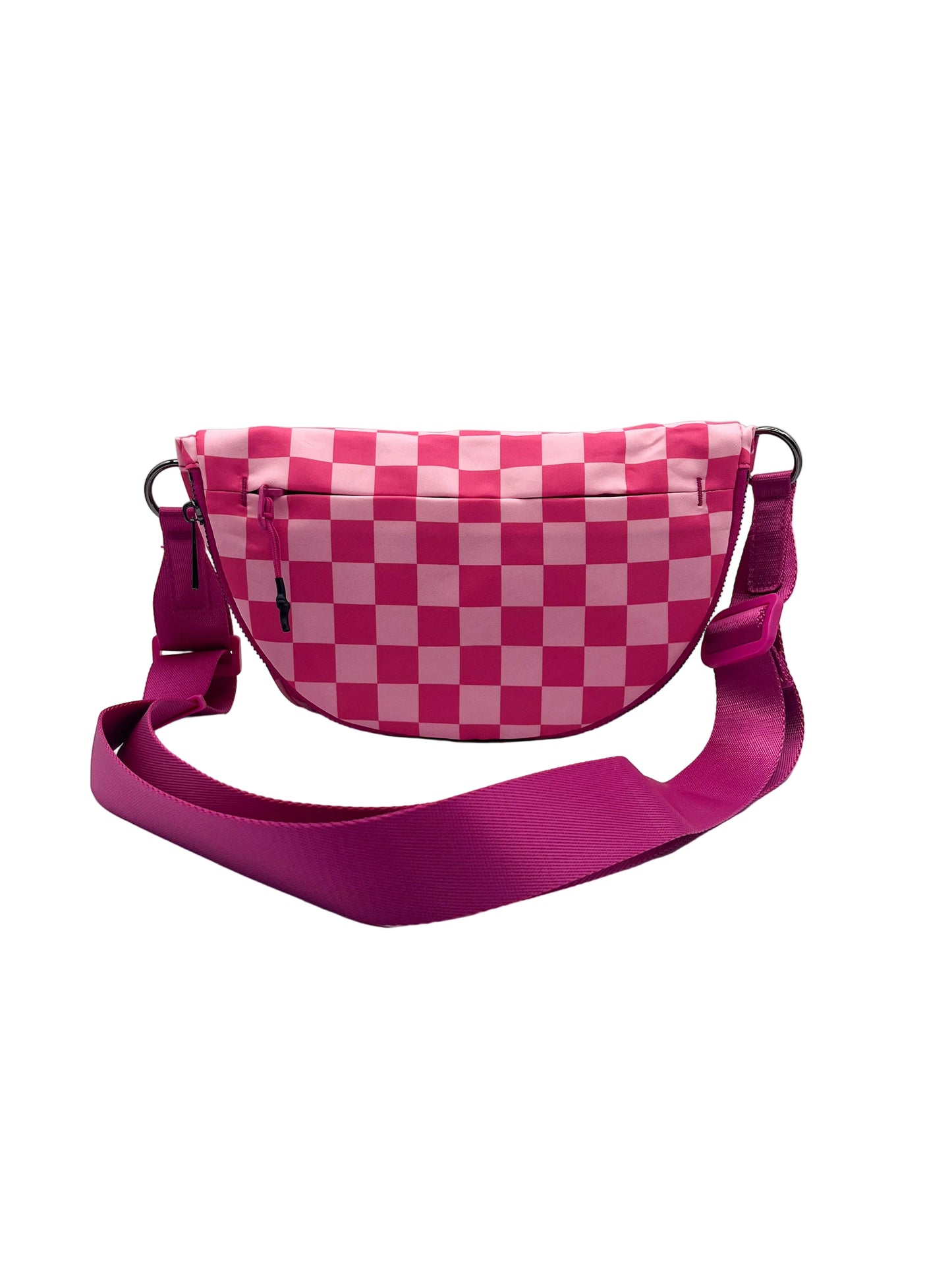 Pink checkered fanny Pack