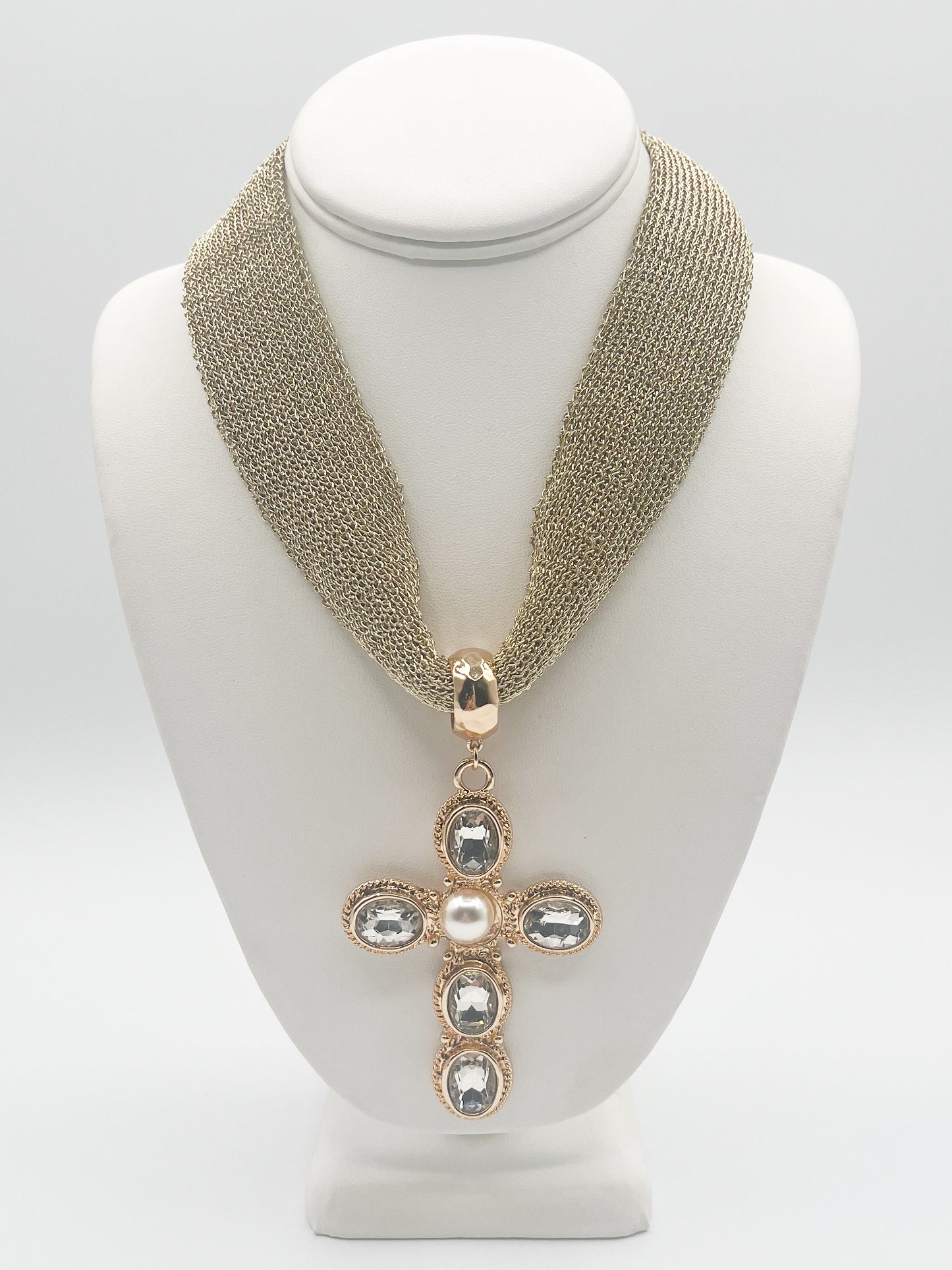 Crystal Cross Necklace