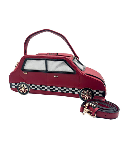 Red vroom handbag