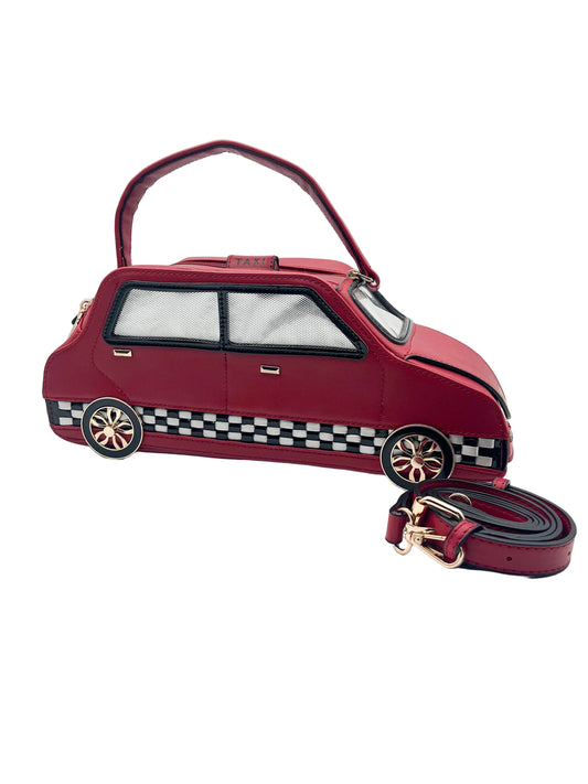 Red vroom handbag