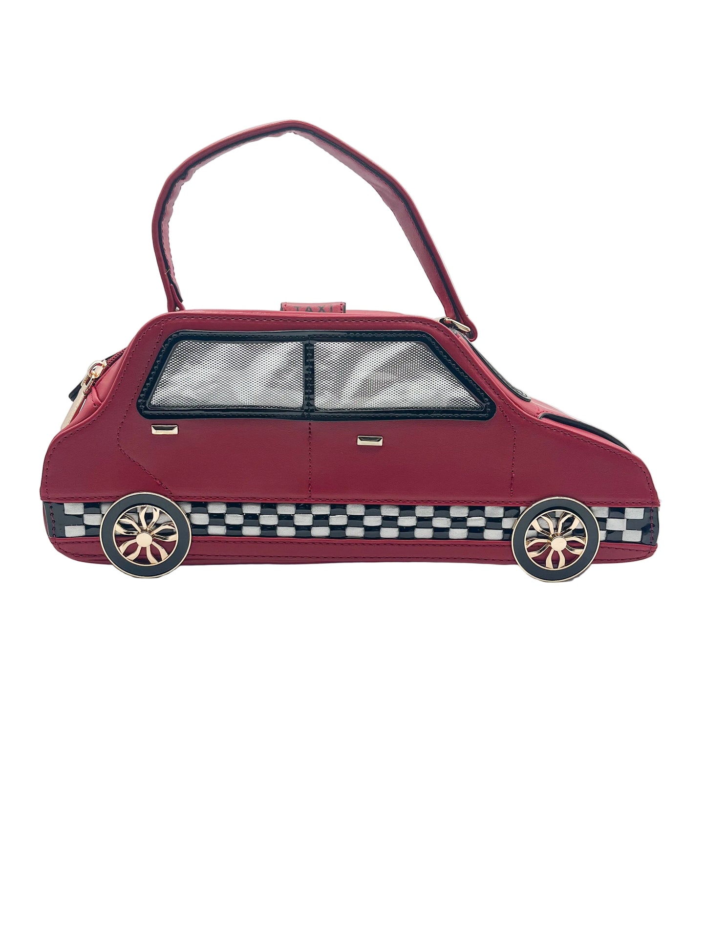 Red vroom handbag