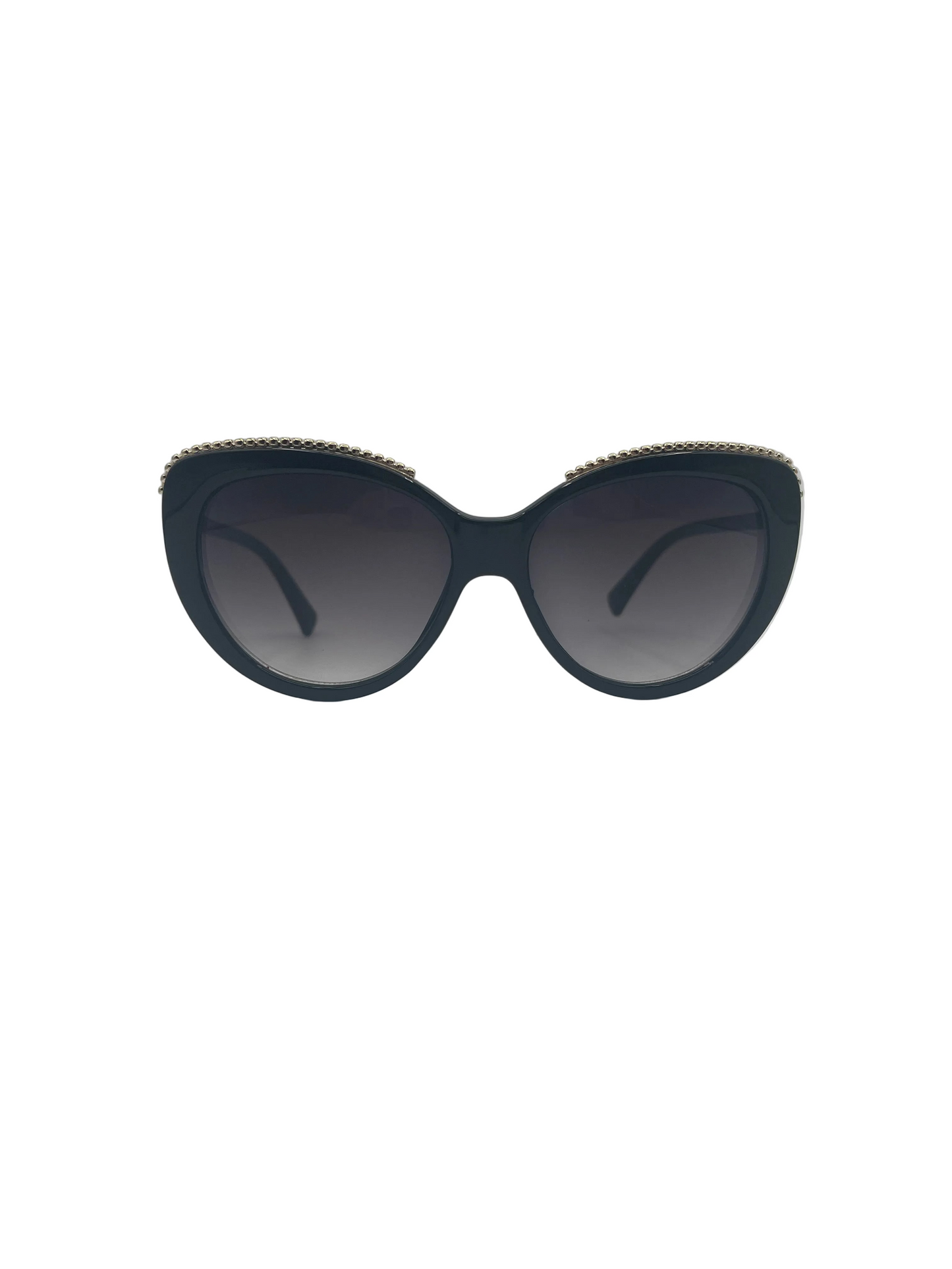 Gold trim top sunglasses