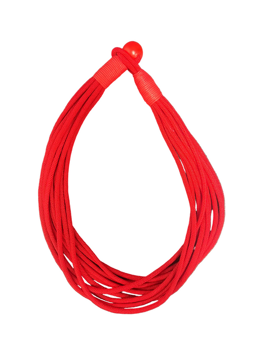 Thin layered rope necklace