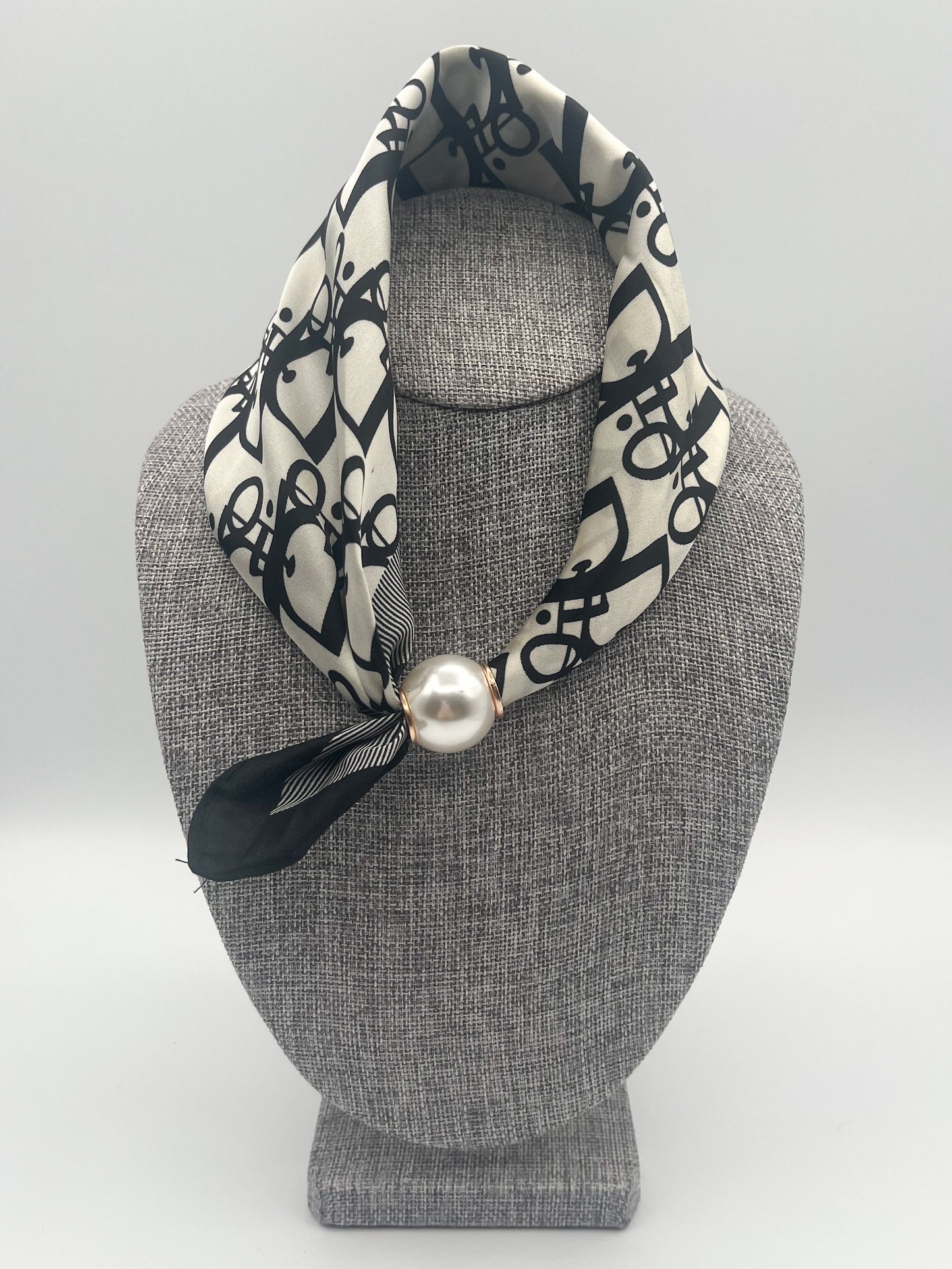Printed handkerchief necklace