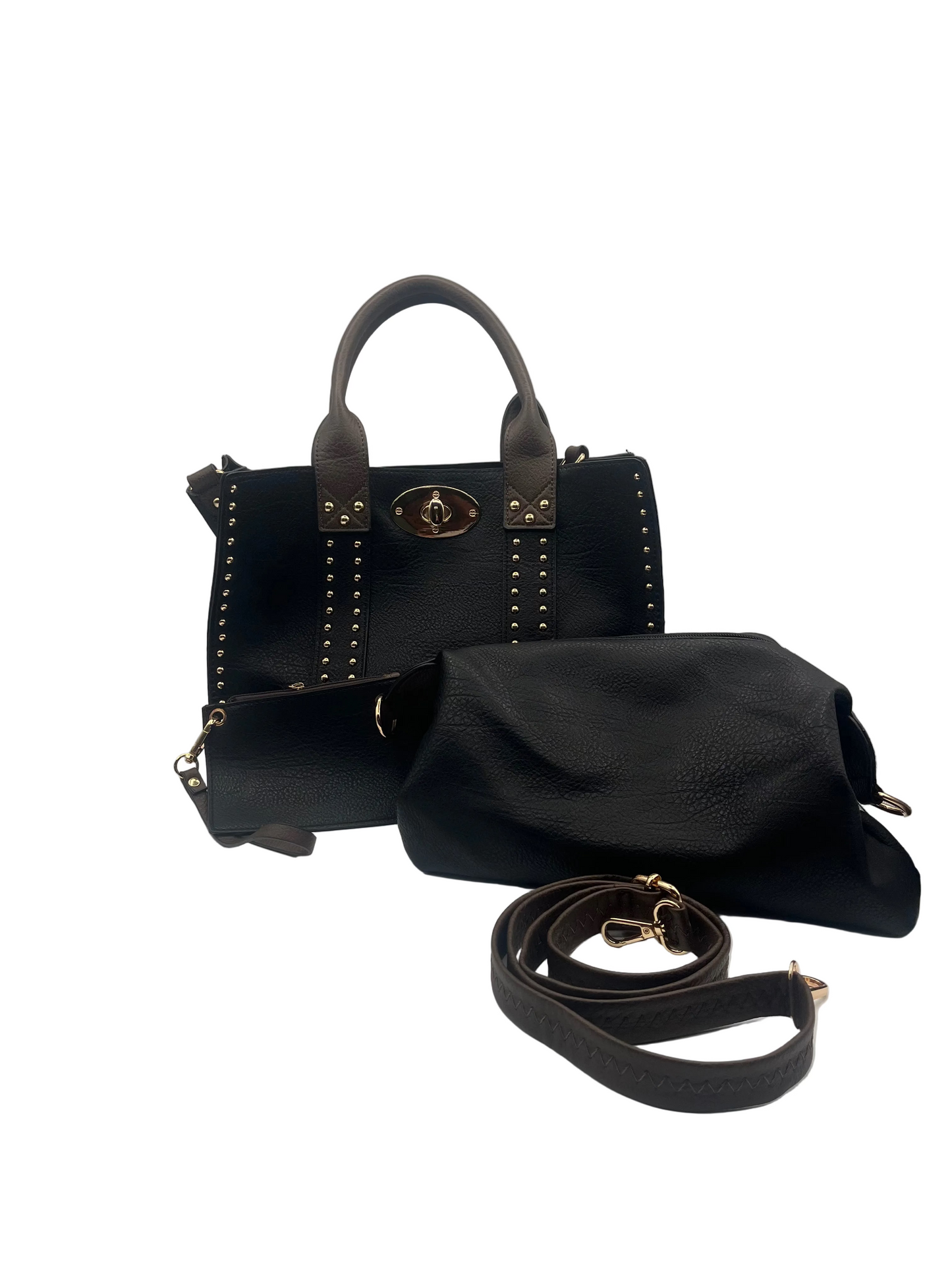 Studded handbag set