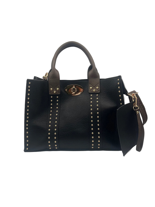Studded handbag set