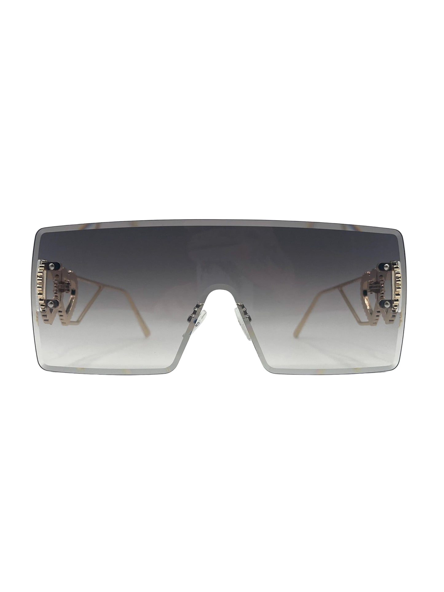 Double heart stem sunglasses