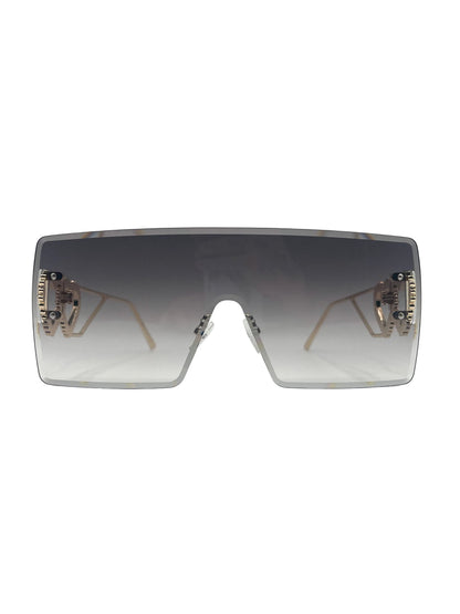 Double heart stem sunglasses