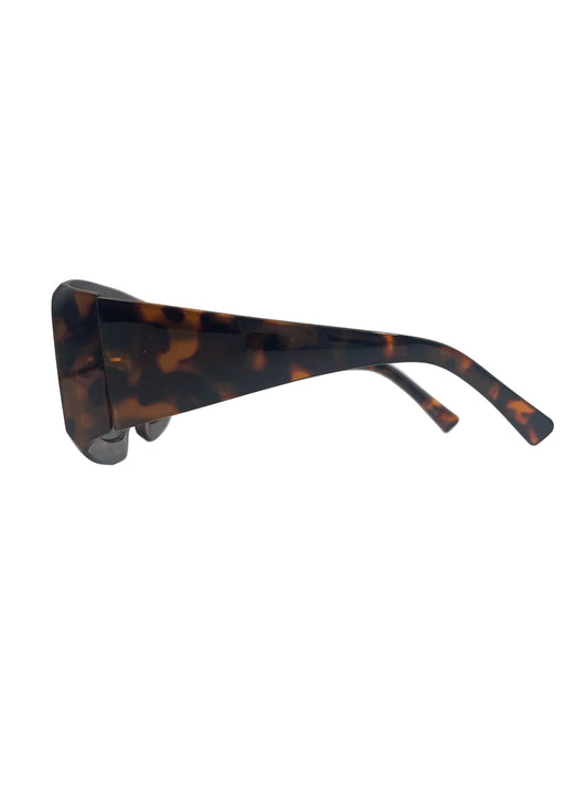 Printed square frame sunglasses