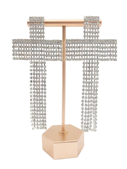 Crystal Dangle Cross