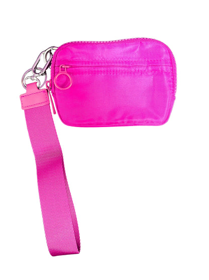 Pink ID Holder Wristlet