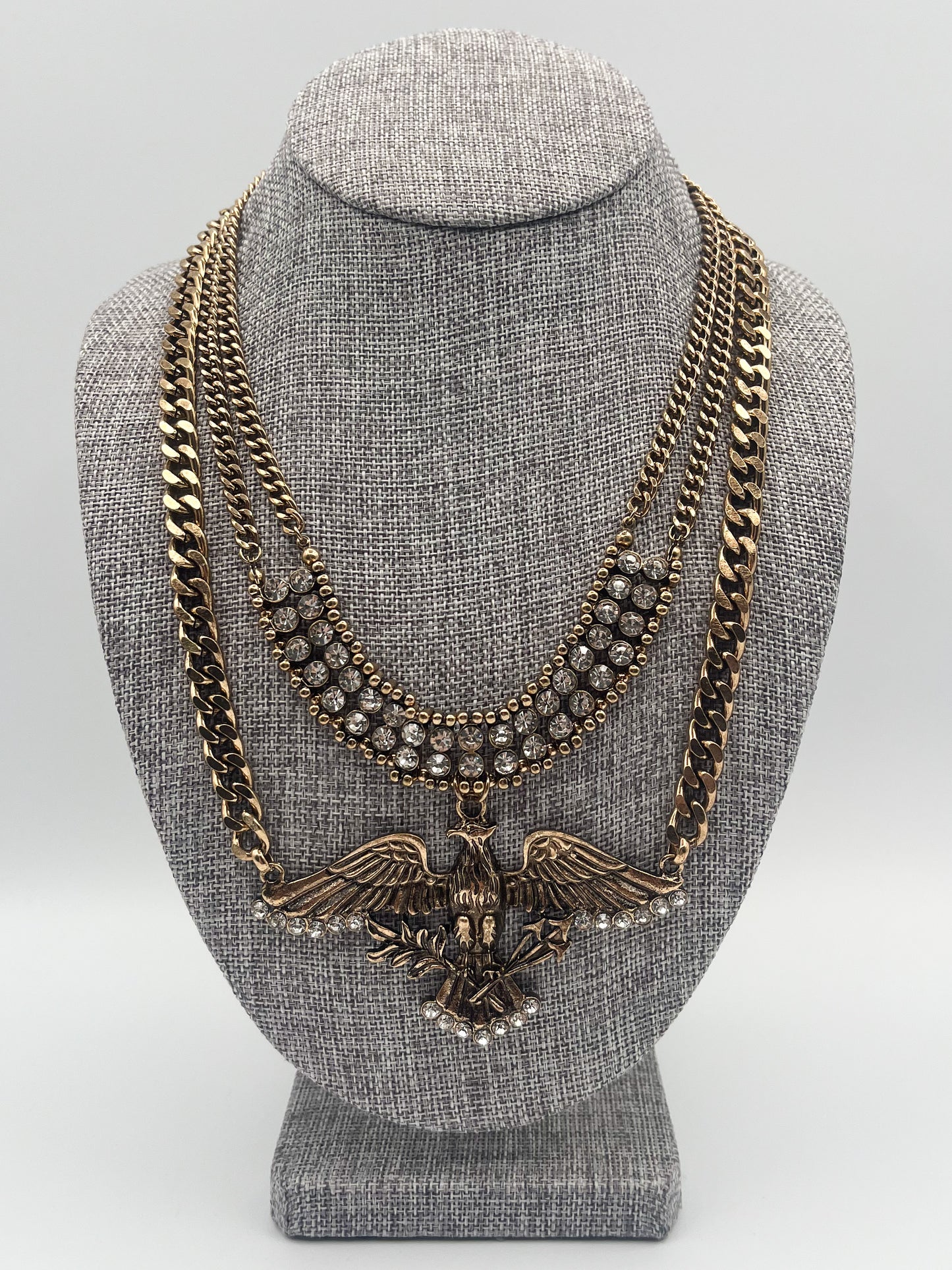 Layered fashion necklace set