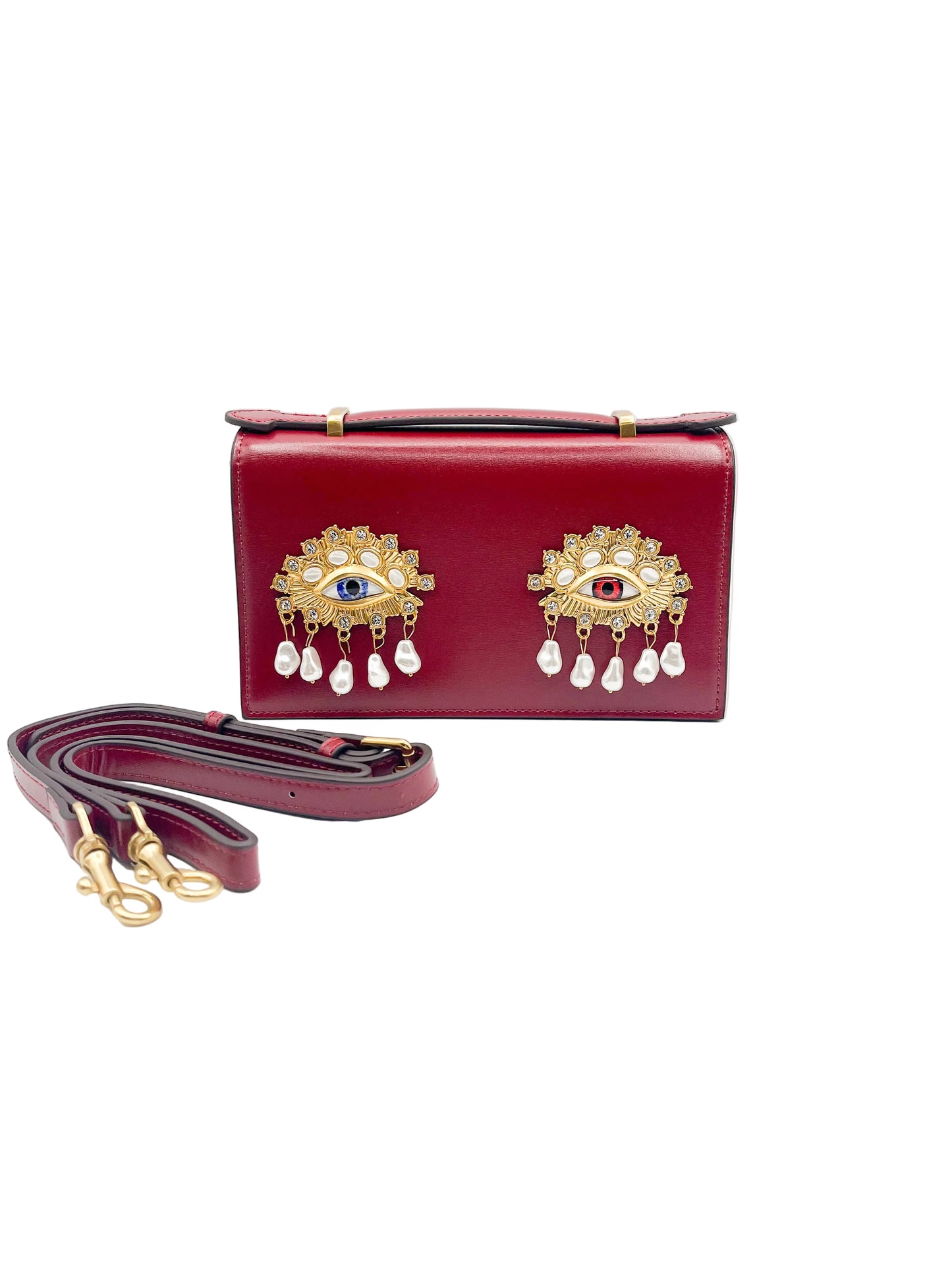 Red fashion handbag