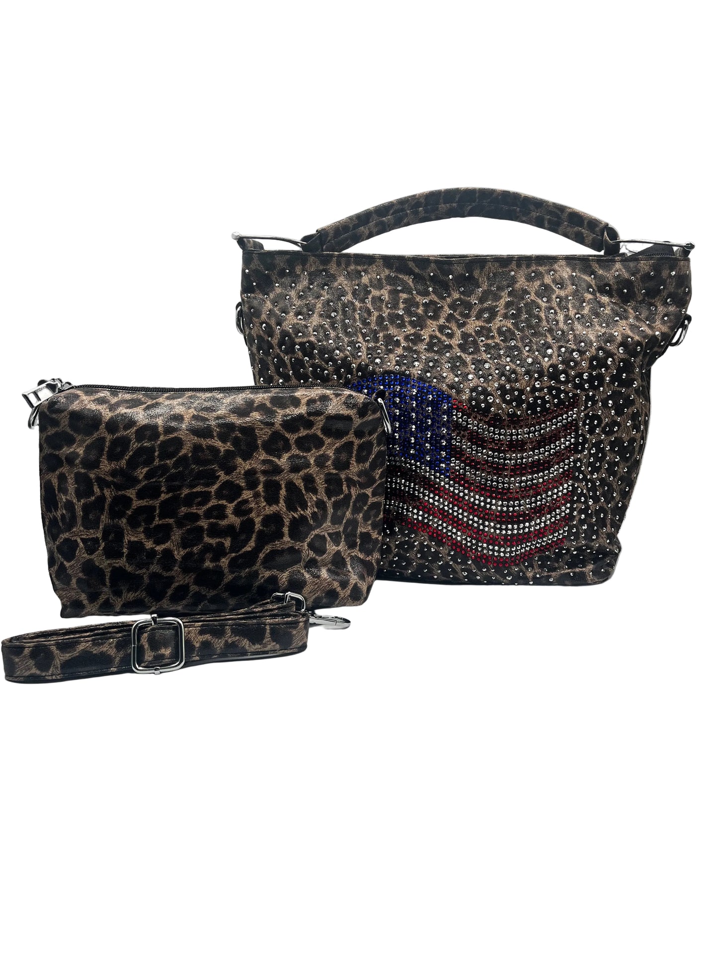 Patriotic Printed Handbag Set
